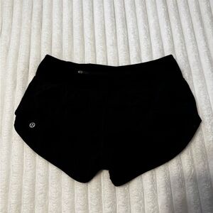 Lululemon Athletica Black Speed Up Shorts